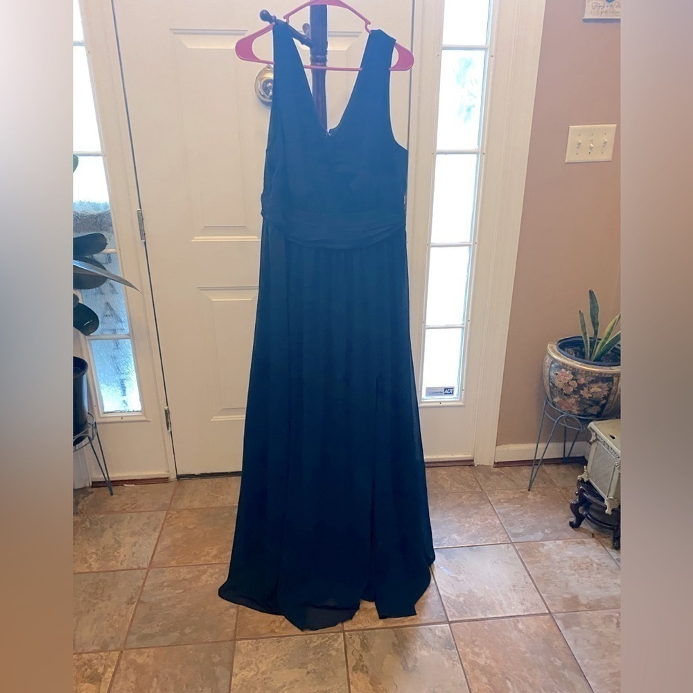 NWT LULU’S NAVY BLUE MAXI DRESS SIZE XL